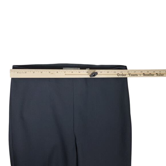 Vince Stitch Front Seam Ponte Legging Pants Sz L Dark Gray Side Zip Work Career - Picture 12 of 14